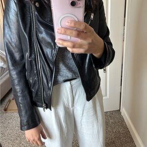 Women's Black Leather Jacket